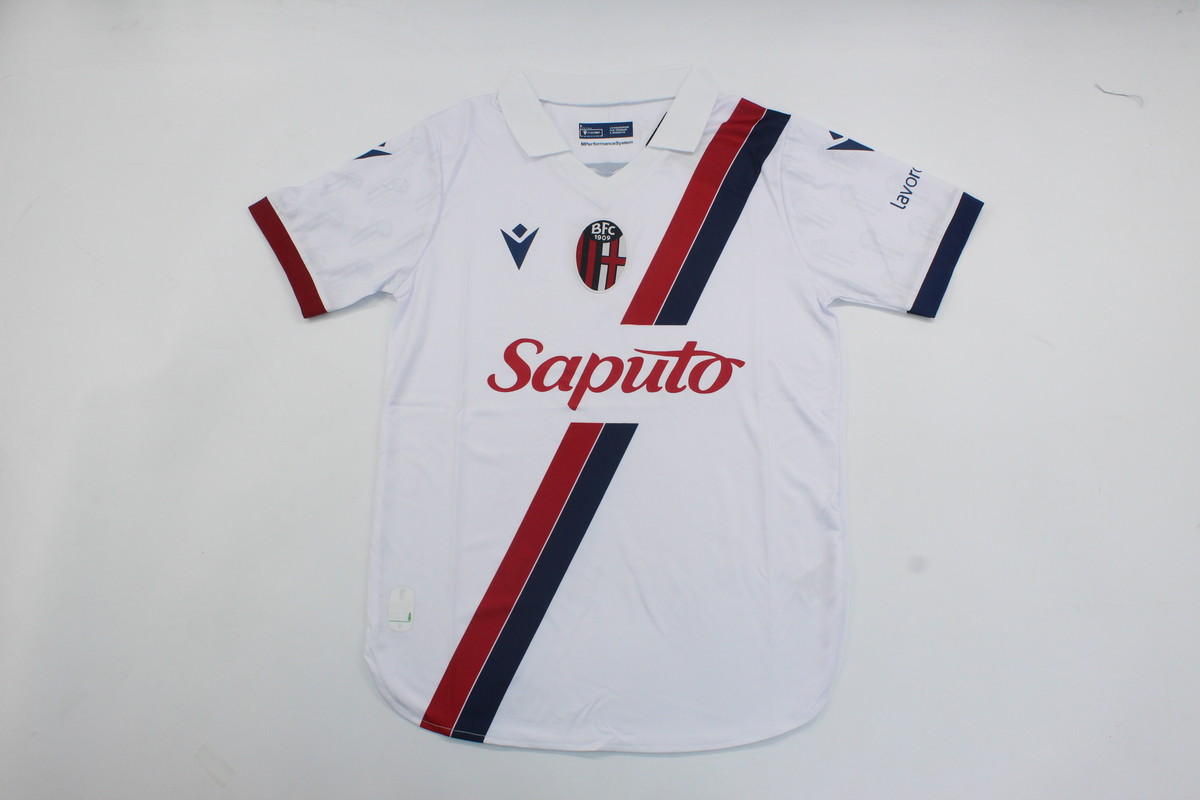 AAA Quality Bologna 23/24 Away White Soccer Jersey